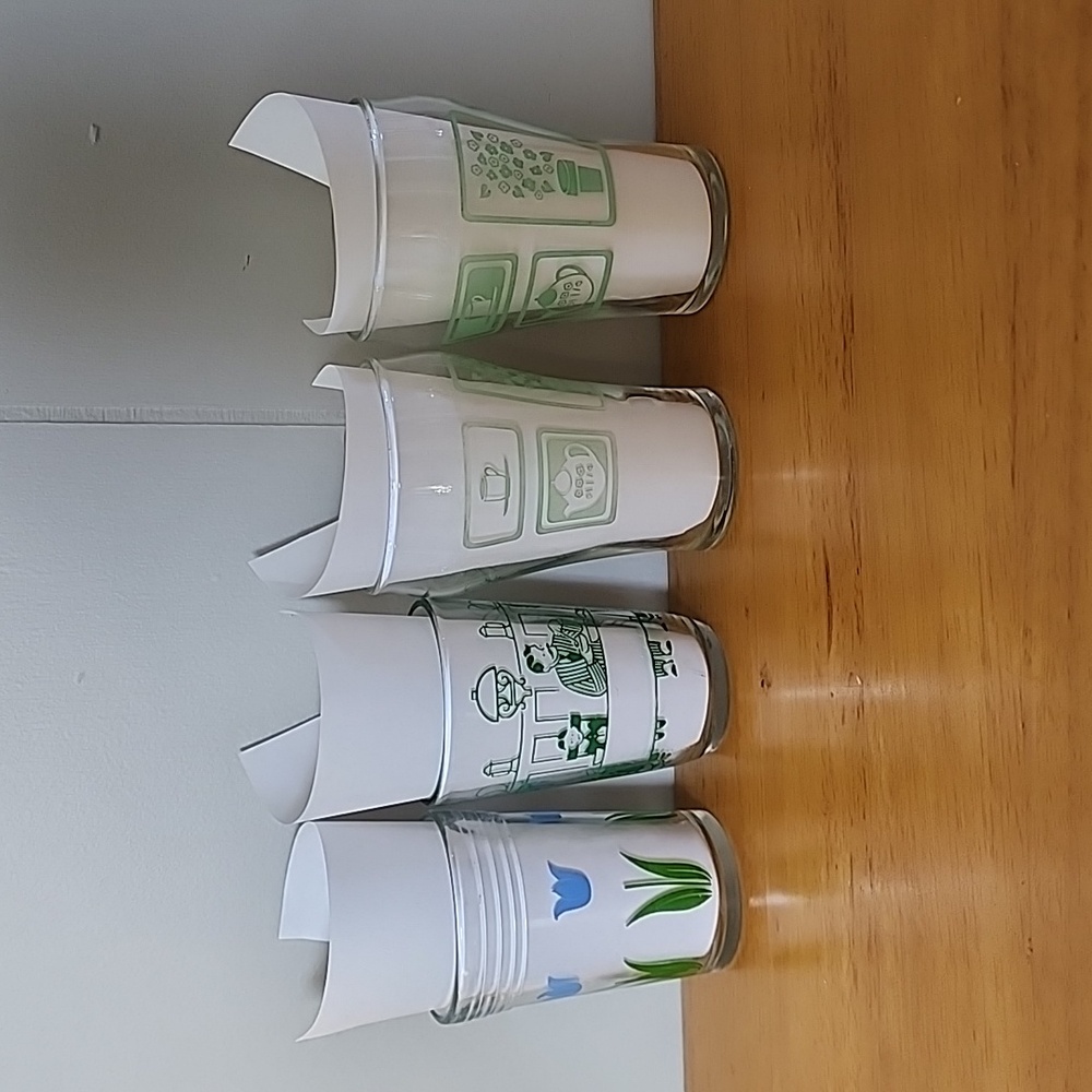 Vintage Juice Cups Glass